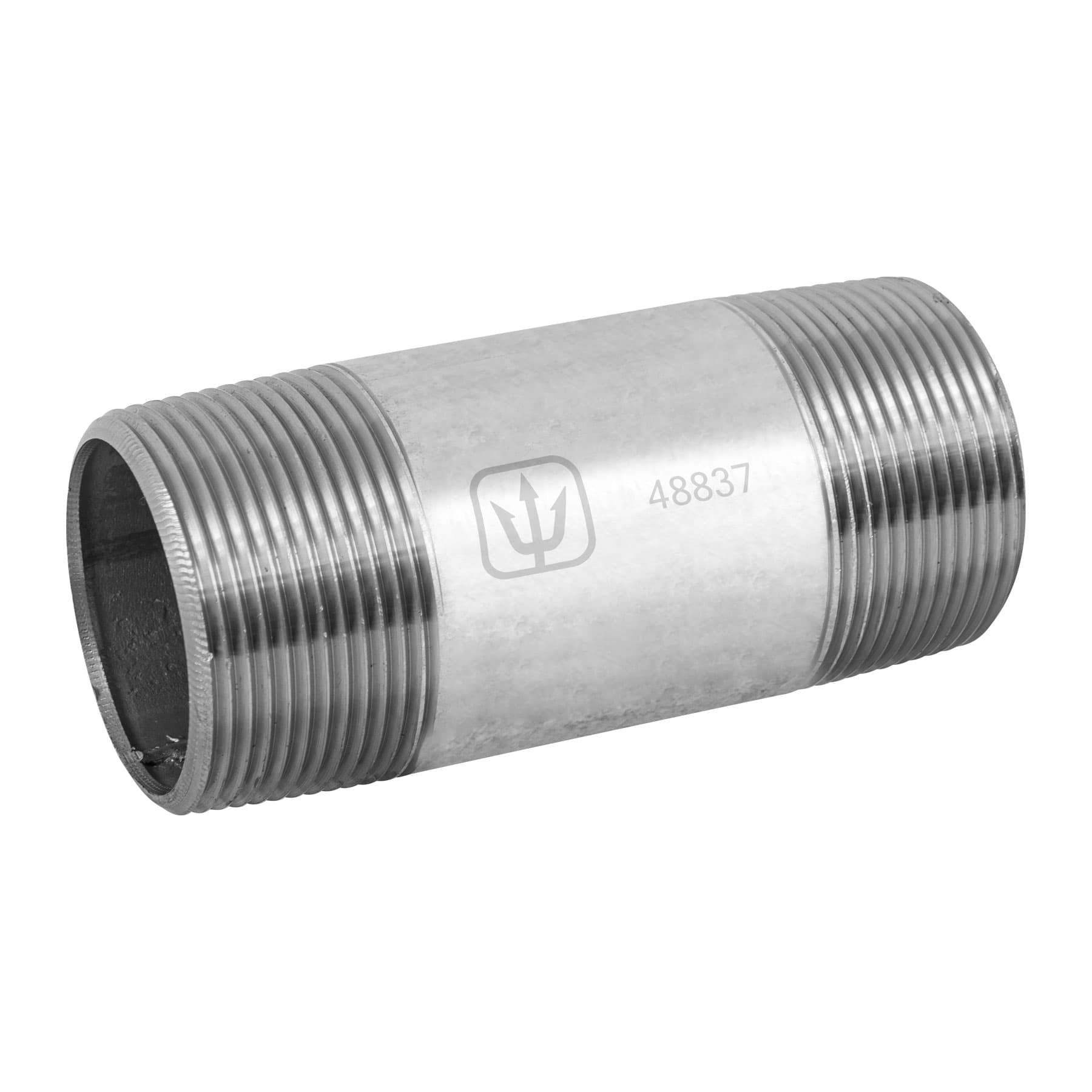 Niple, acero galvanizado, 1-1/2 x 4", cedula 40
