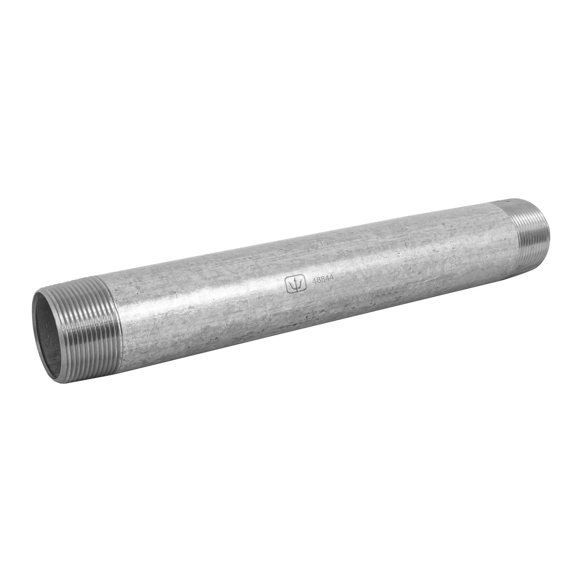 Niple, acero galvanizado, 2 x 6", cedula 40