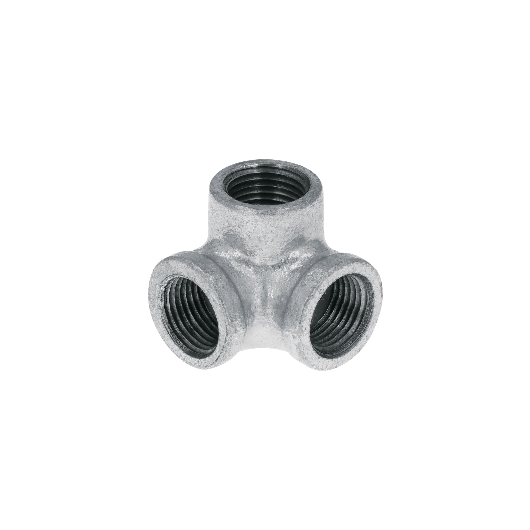 Codo rincón, acero galvanizado, 1/2"