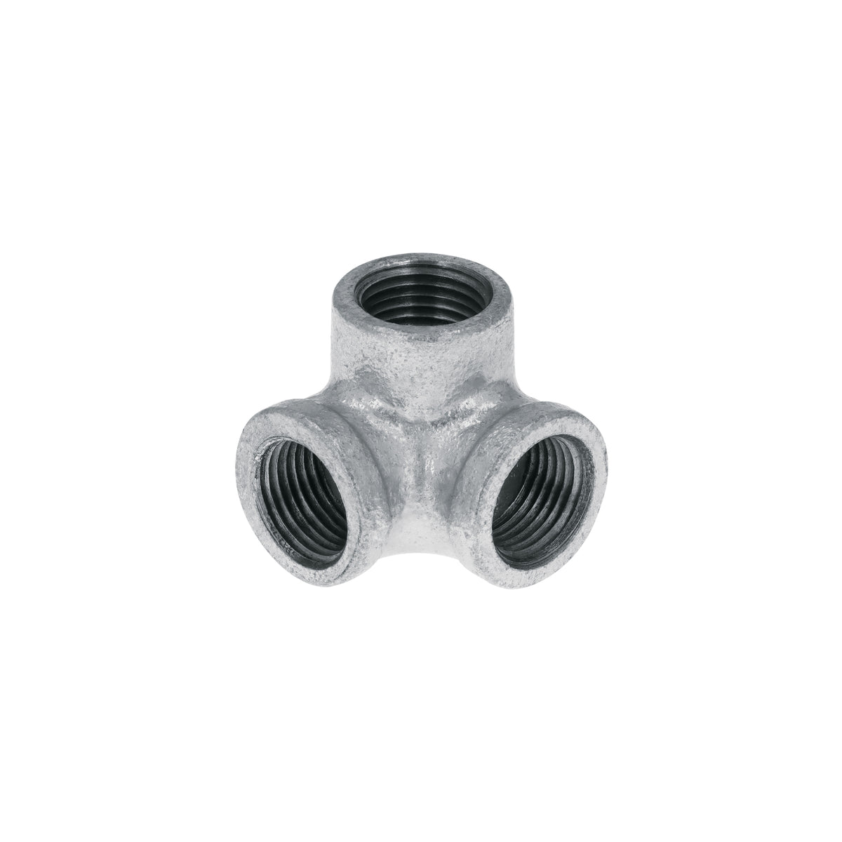 Codo rincón, acero galvanizado, 1/2"