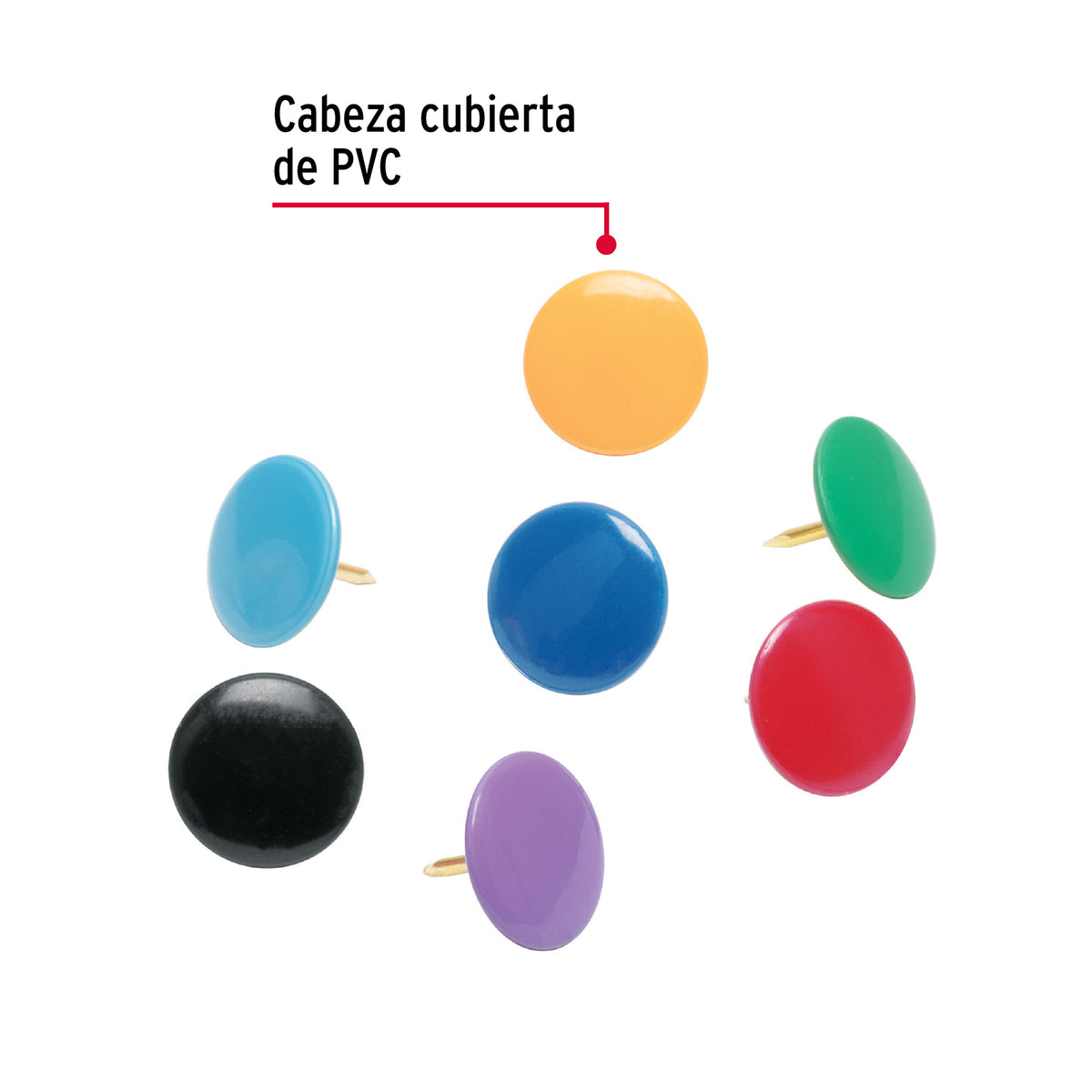 Chinches, 100 piezas, colores