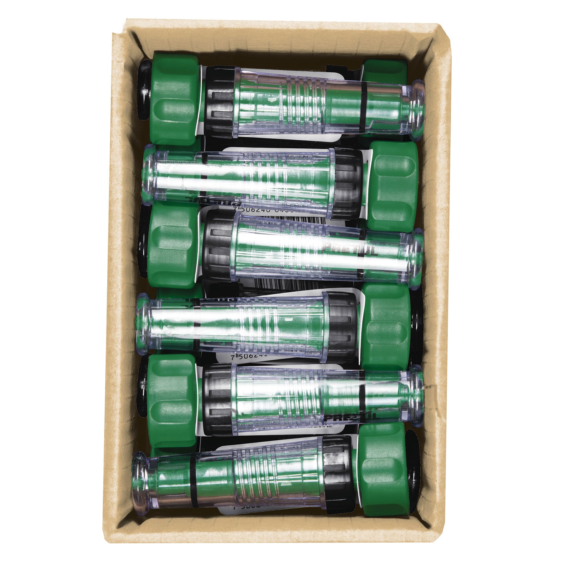 Chiflon de plastico para manguera 4", Pretul a granel