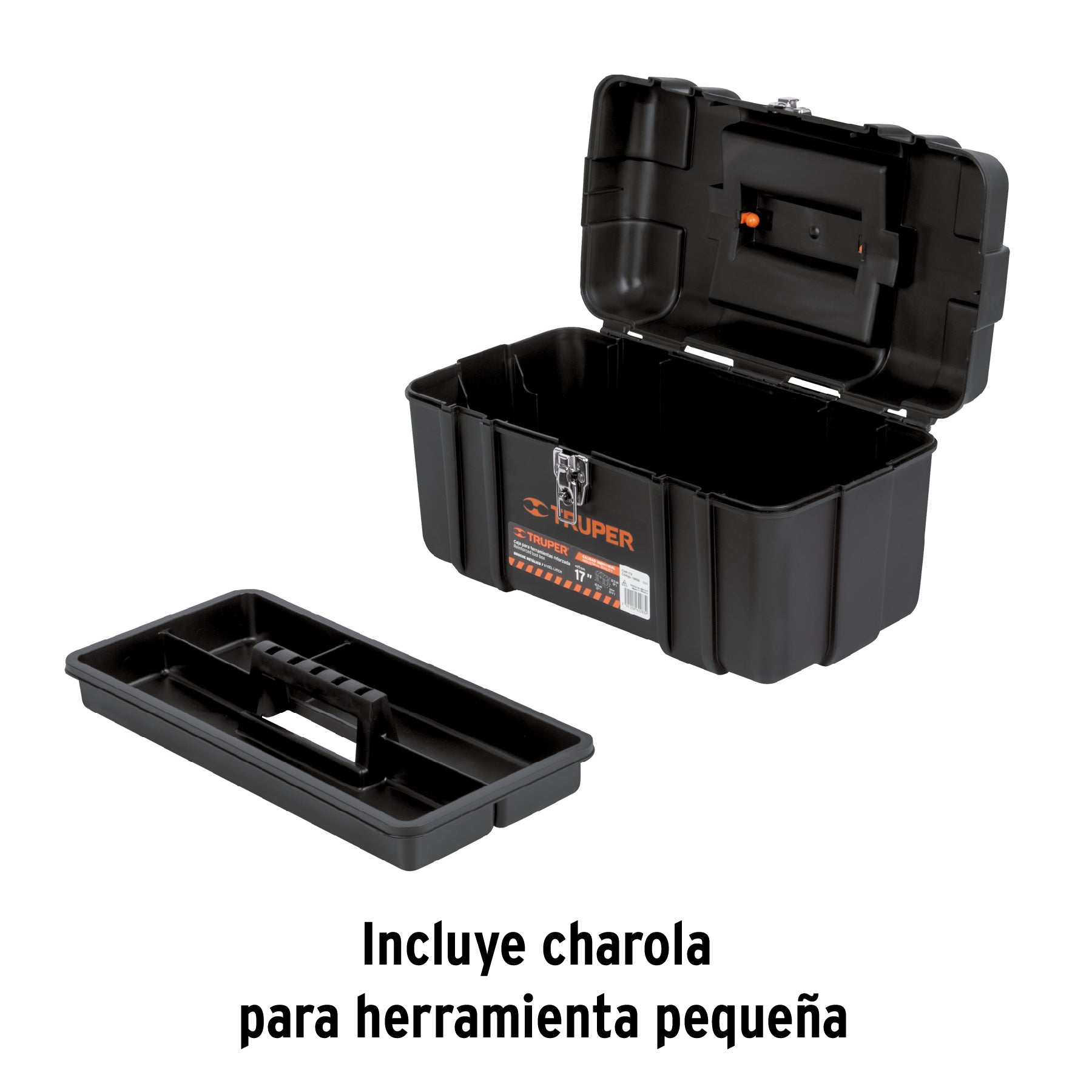 Caja para herramienta, plástica de 17", industrial