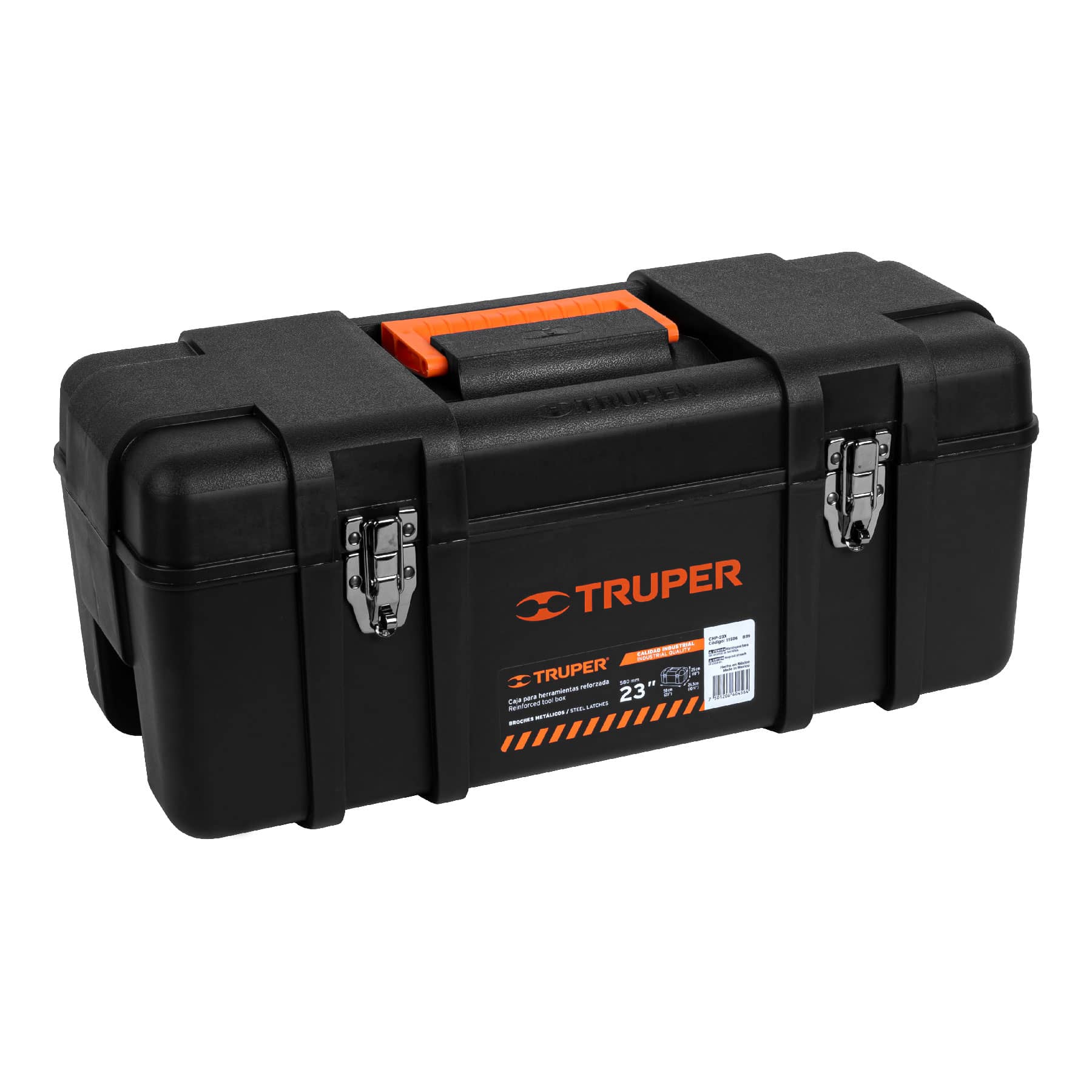 Caja para herramienta, plástica de 23", industrial