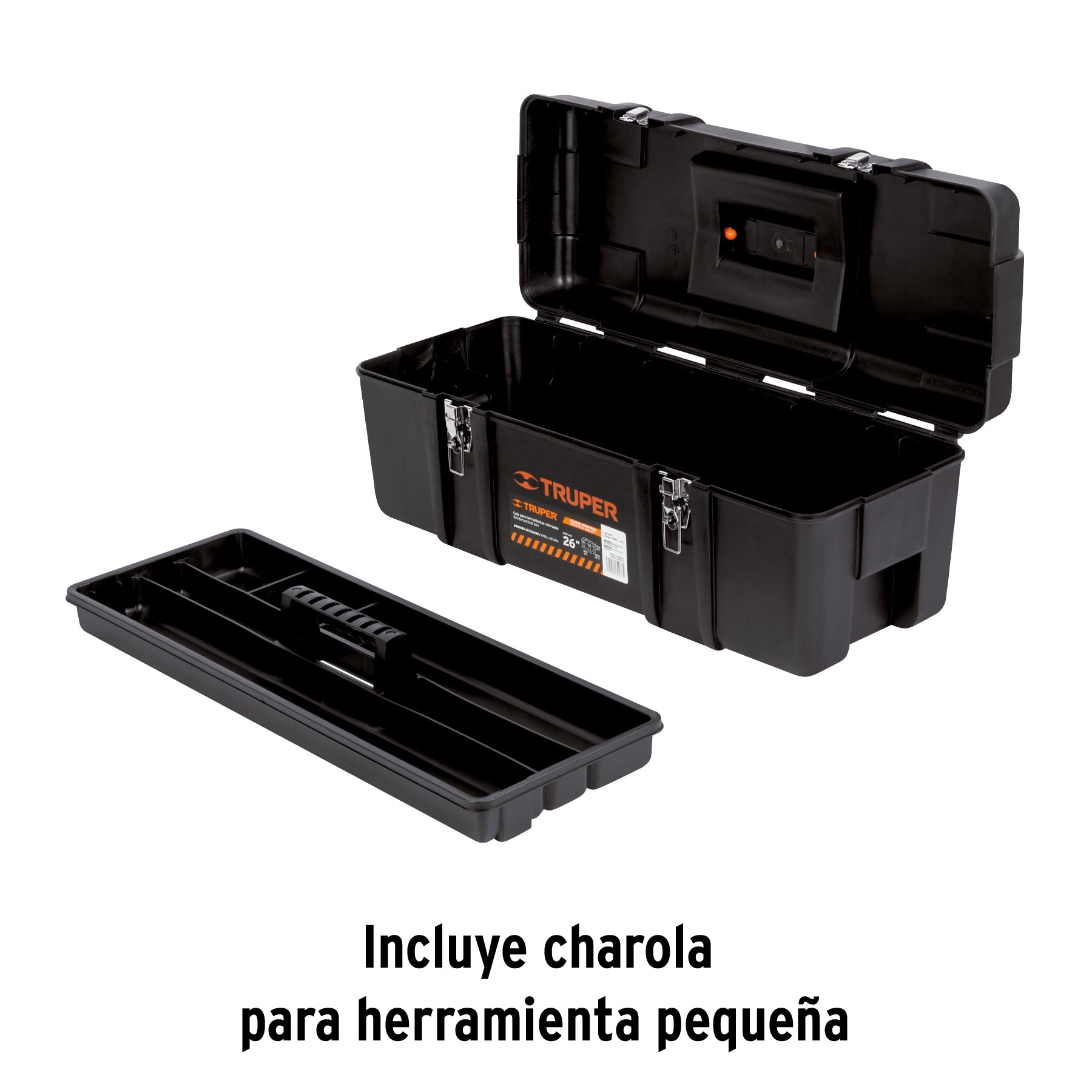 Caja para herramienta, plástica de 26", industrial