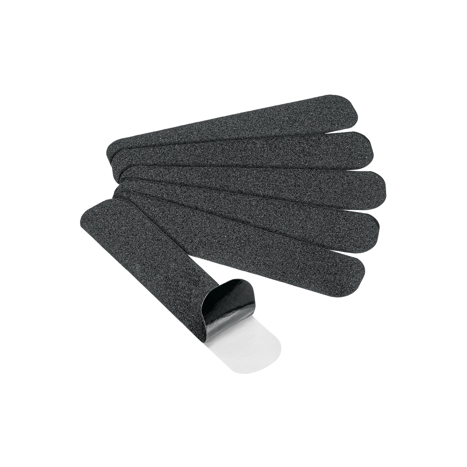 Tiras antiderrapantes con abrasivo, 50 mm, negras, 6 pzas