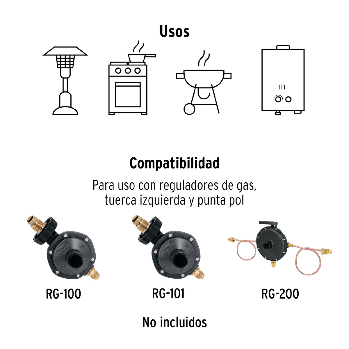 Cilindro portátil para gas LP, 20kg (44lb) Foset