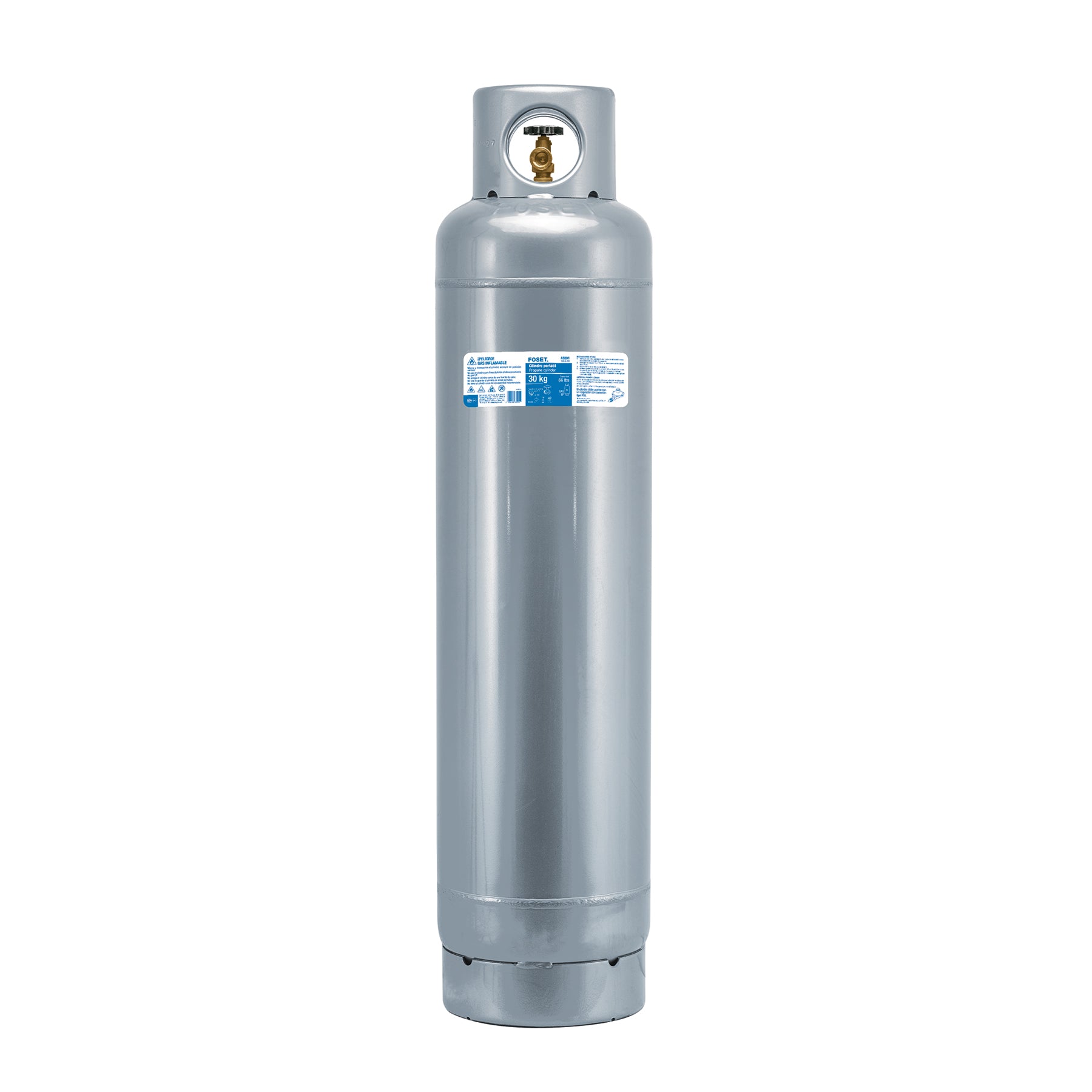 Cilindro portátil para gas LP, 30kg (66lb) Foset
