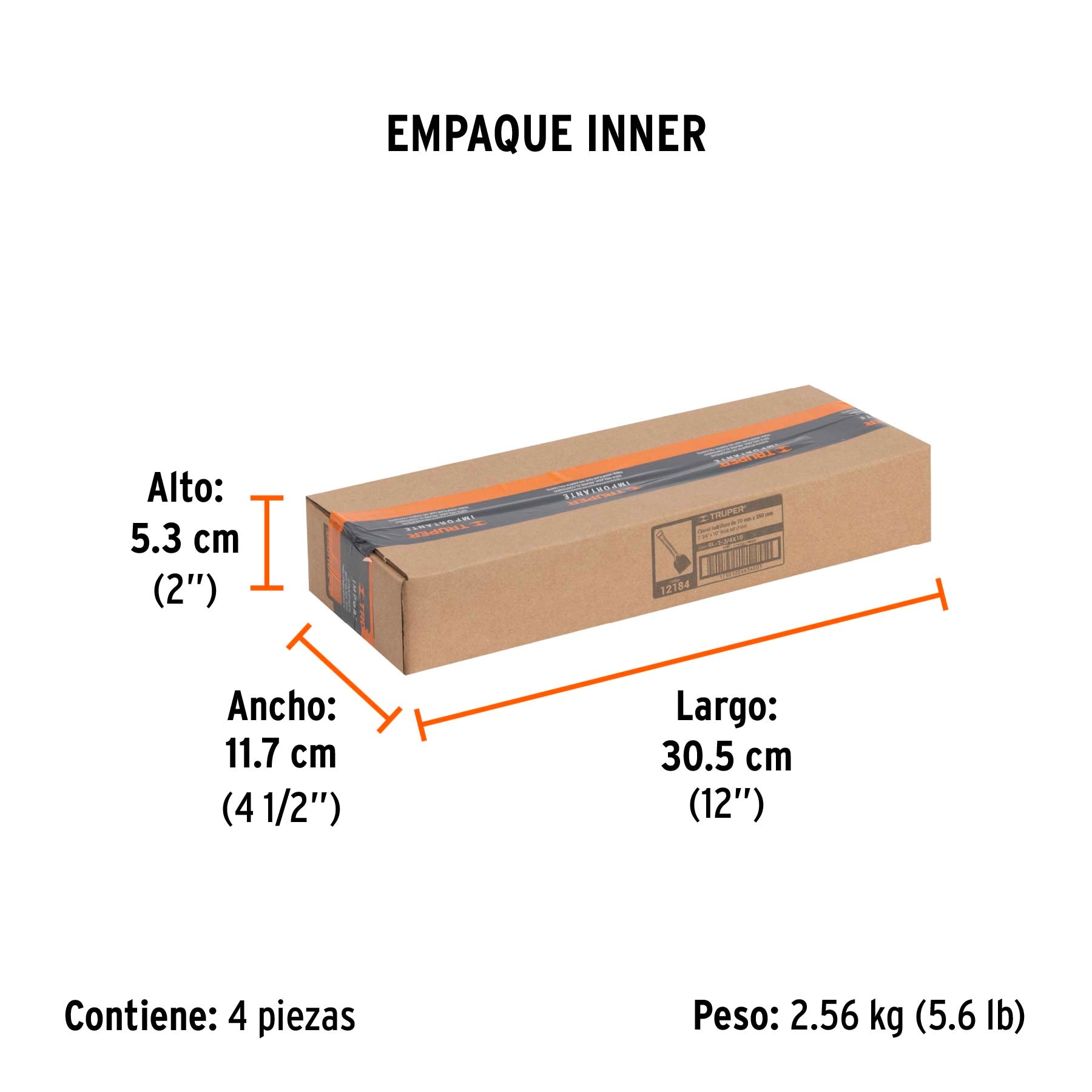 Cincel ladrillero, 2-3/4 x 10"