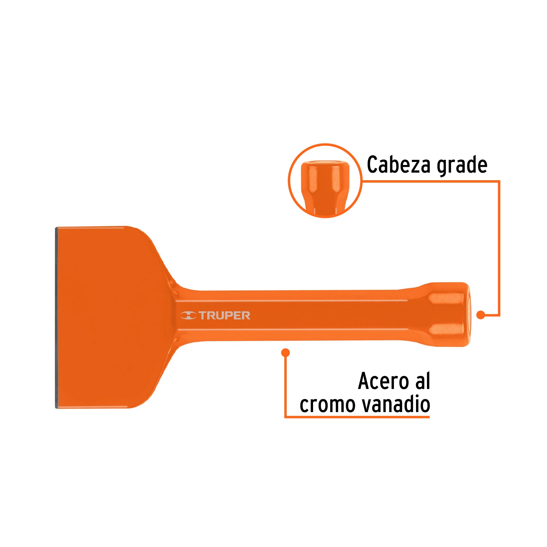 Cincel ladrillero, 3-1/2 x 8"