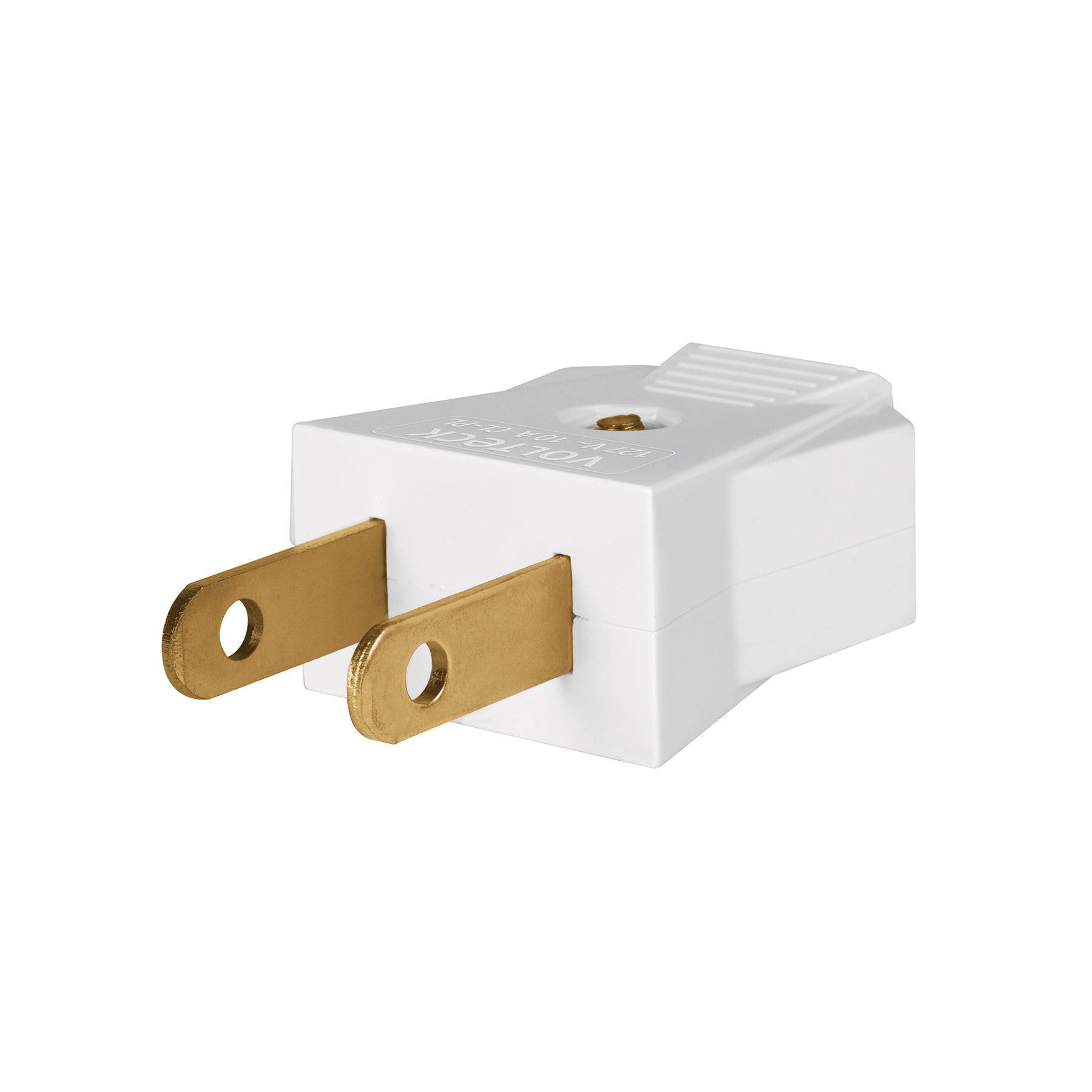 Clavija plana económica de ABS, bolsa con 2 piezas