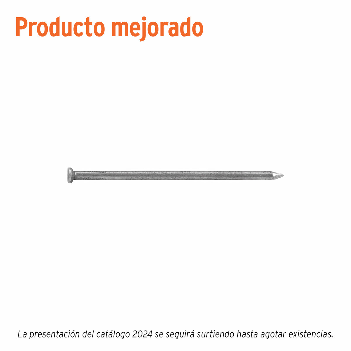 Clavo estandard, 3-1/2", con cabeza, bolsa de 1 kg