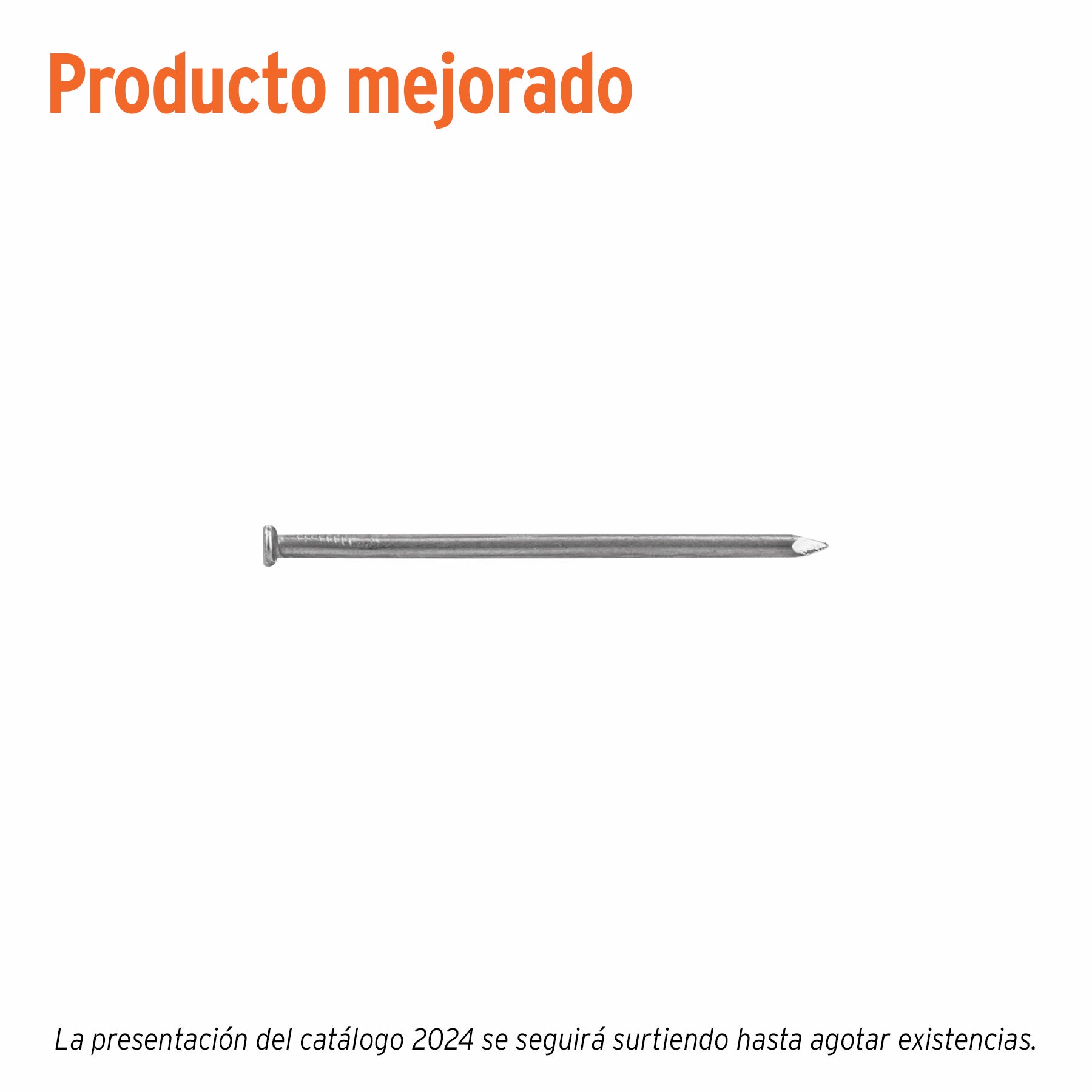 Clavo estandard, 3", con cabeza, bolsa de 1 kg