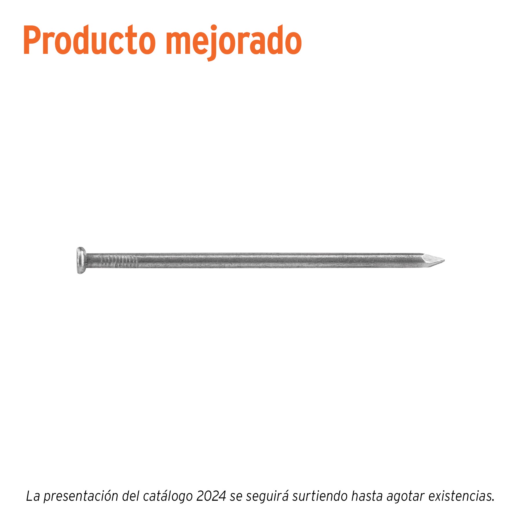 Clavo estandard, 4", con cabeza, bolsa de 1 kg