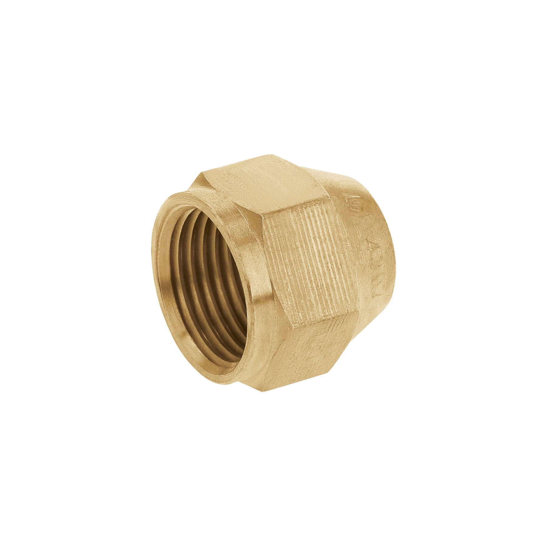 Tuerca cónica reducida de latón, 1/2x3/8"
