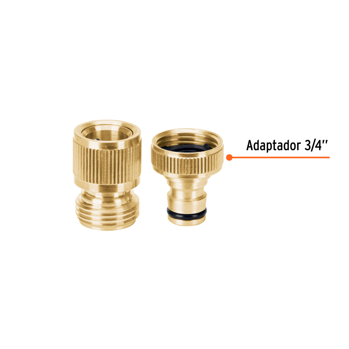 Conector de latón para grifo de cambio rápido