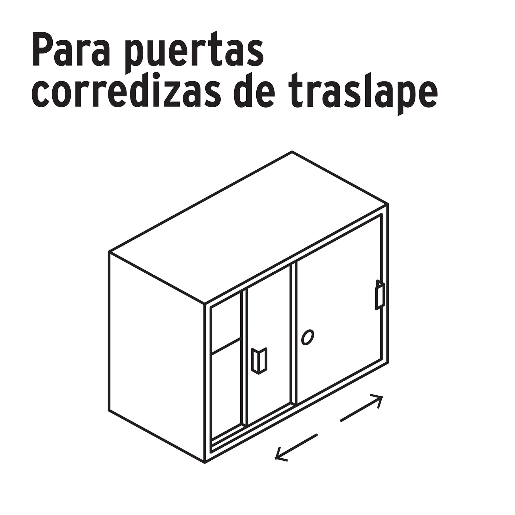 Cerradura para mueble, modelo 20, latón