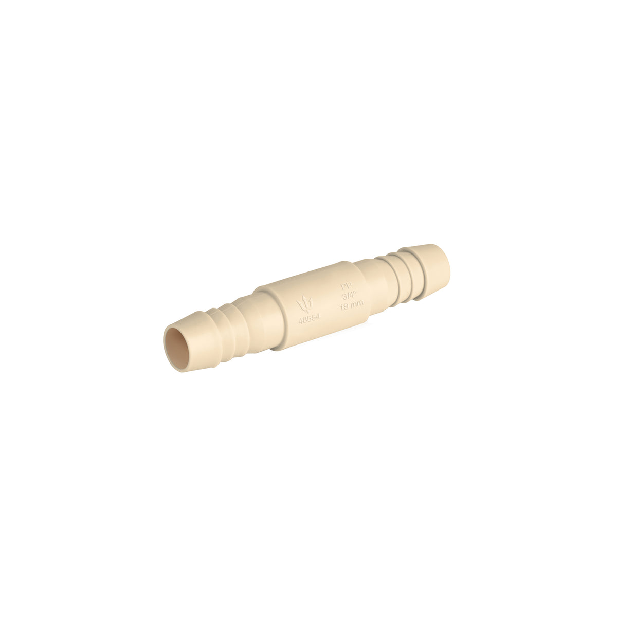 Cople Inserción de polipropileno, 3/4"