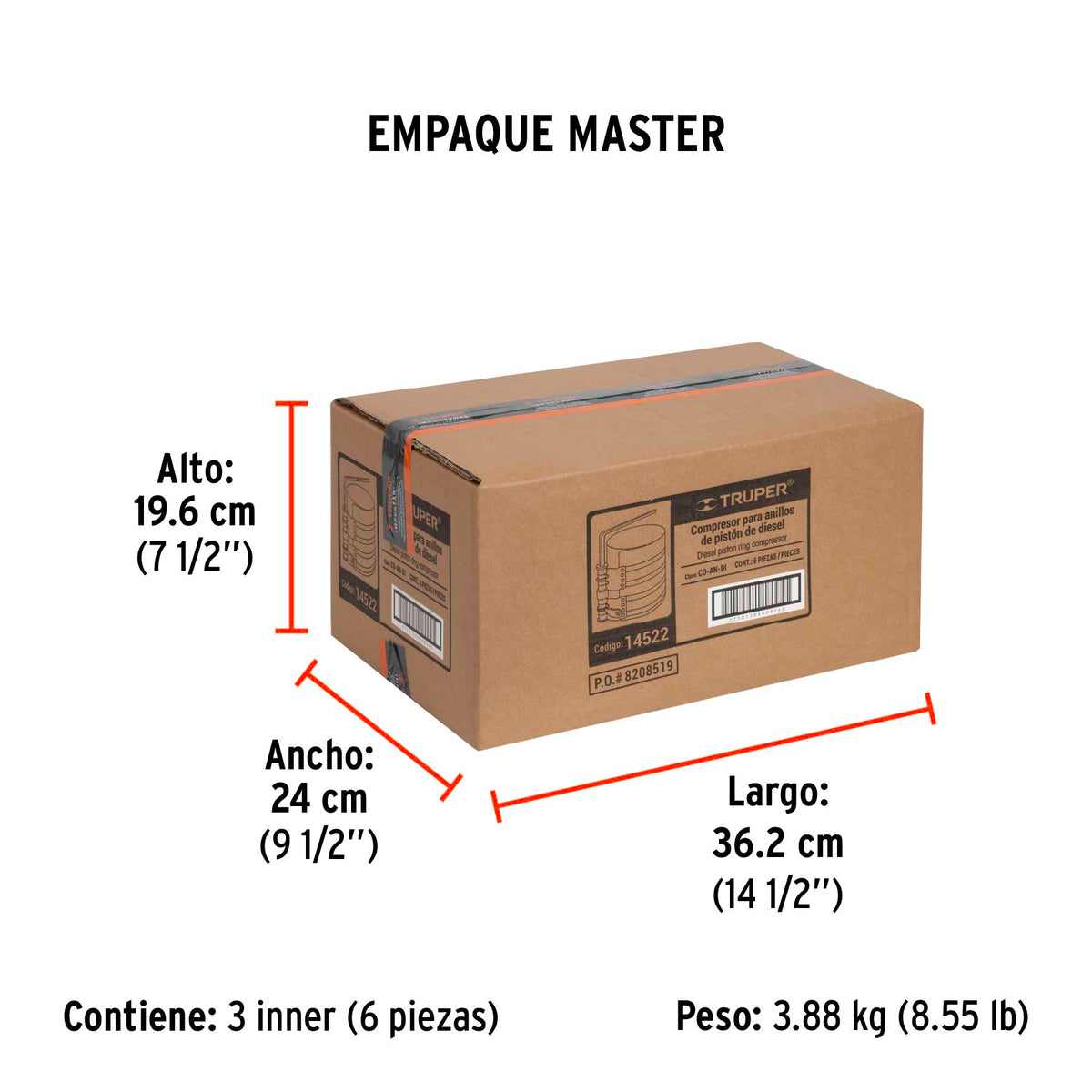 Compresor para anillos diesel