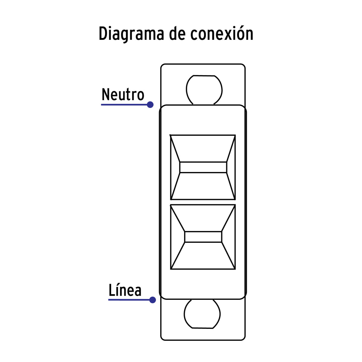 Contacto sencillo, sin tierra, línea Económica