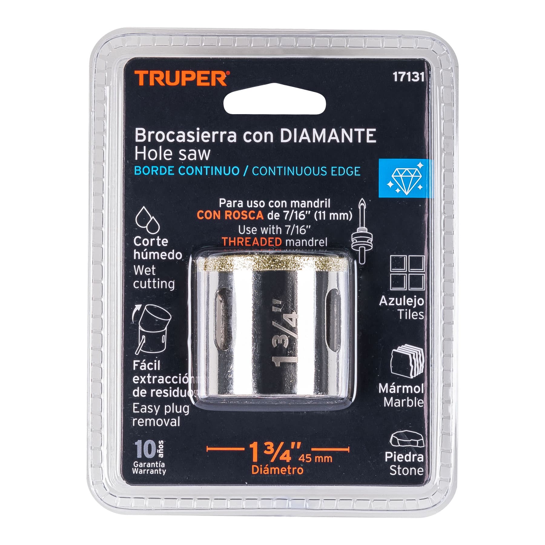 Brocasierra diamante 1-3/4"