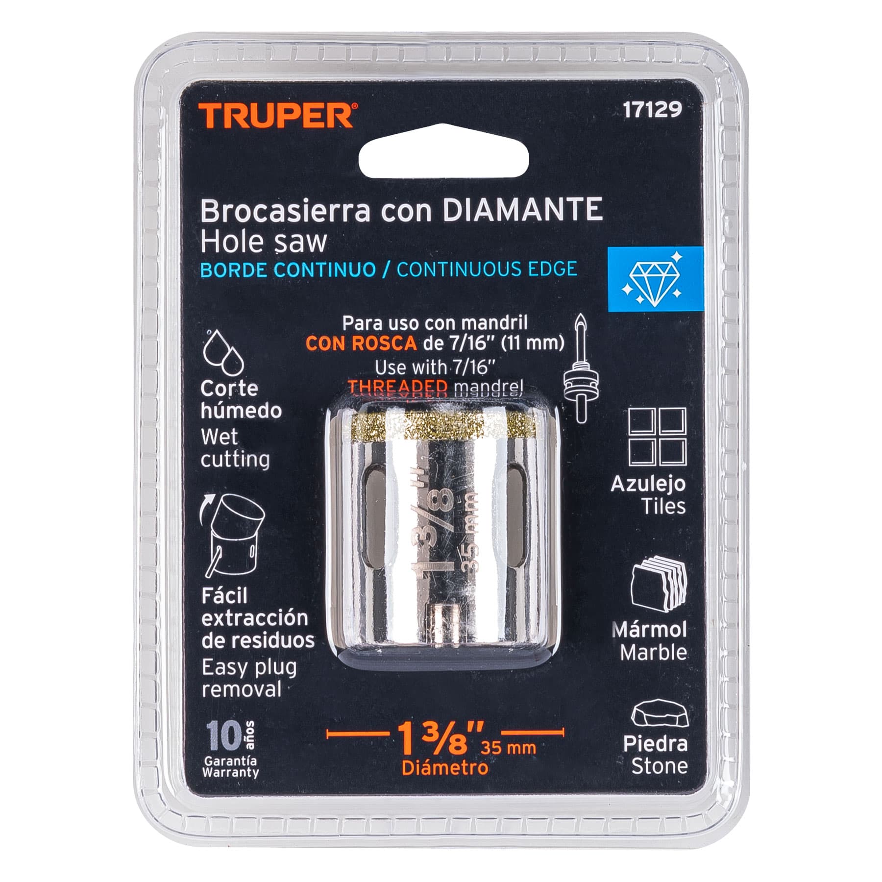 Brocasierra diamante 1-3/8"
