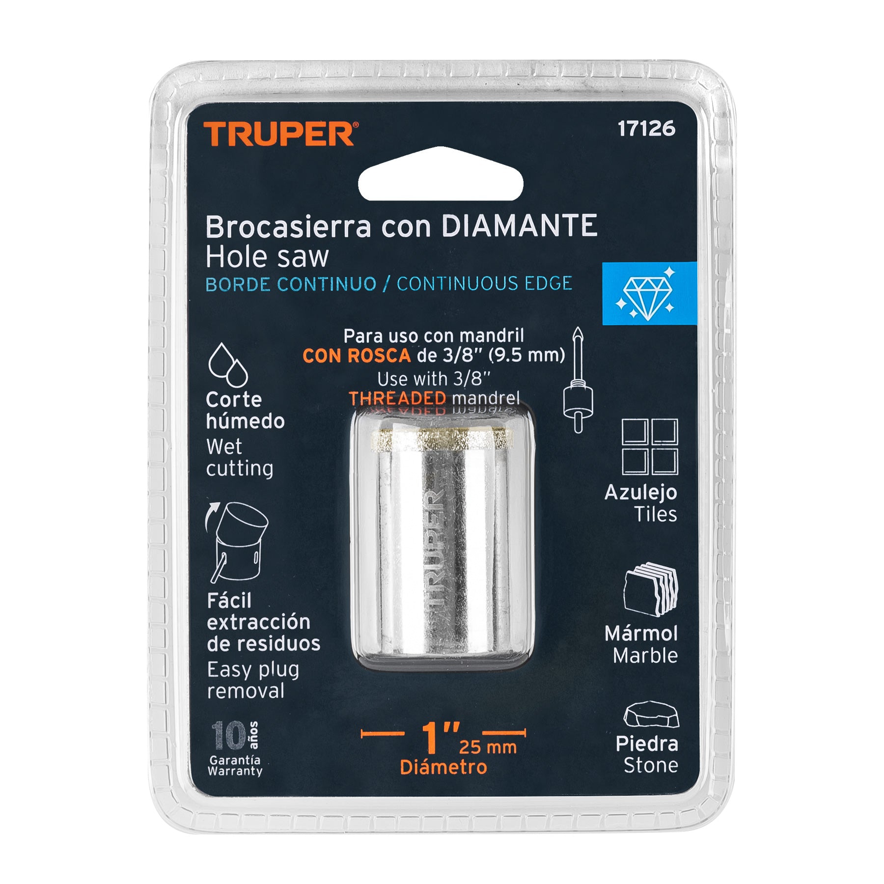 Brocasierra diamante 1"