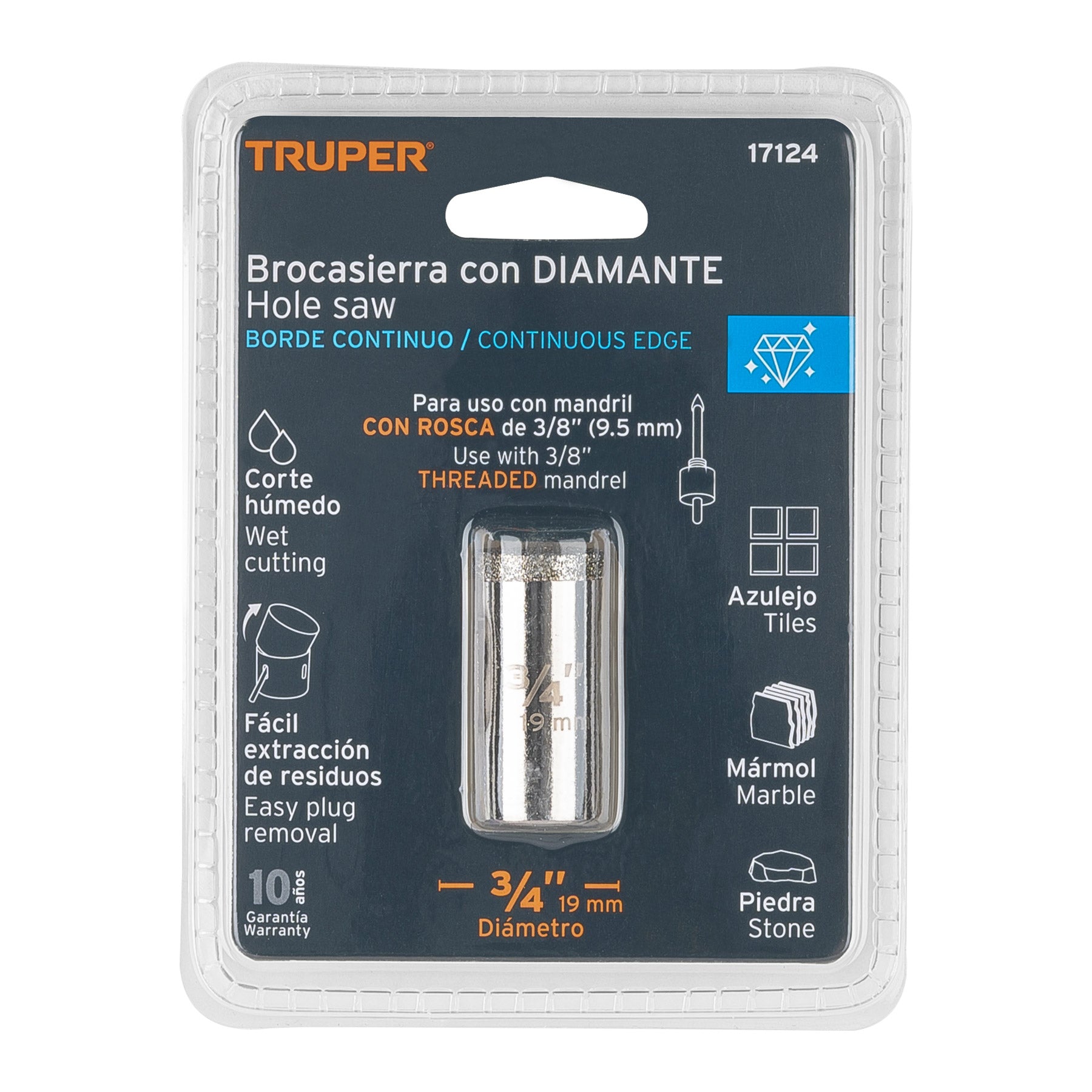 Brocasierra diamante 3/4"