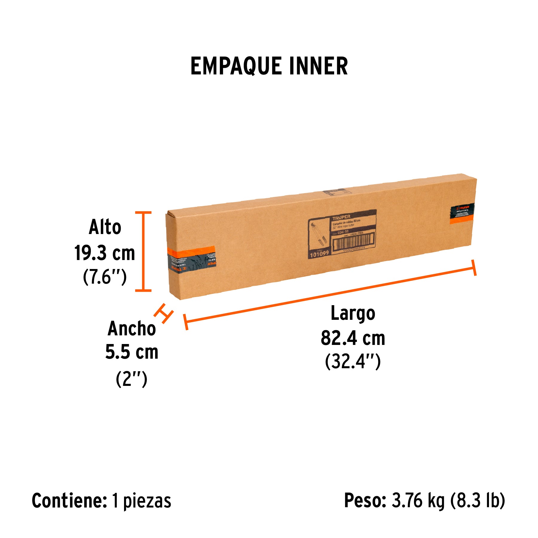 Cortador de cable y alambre, 32'