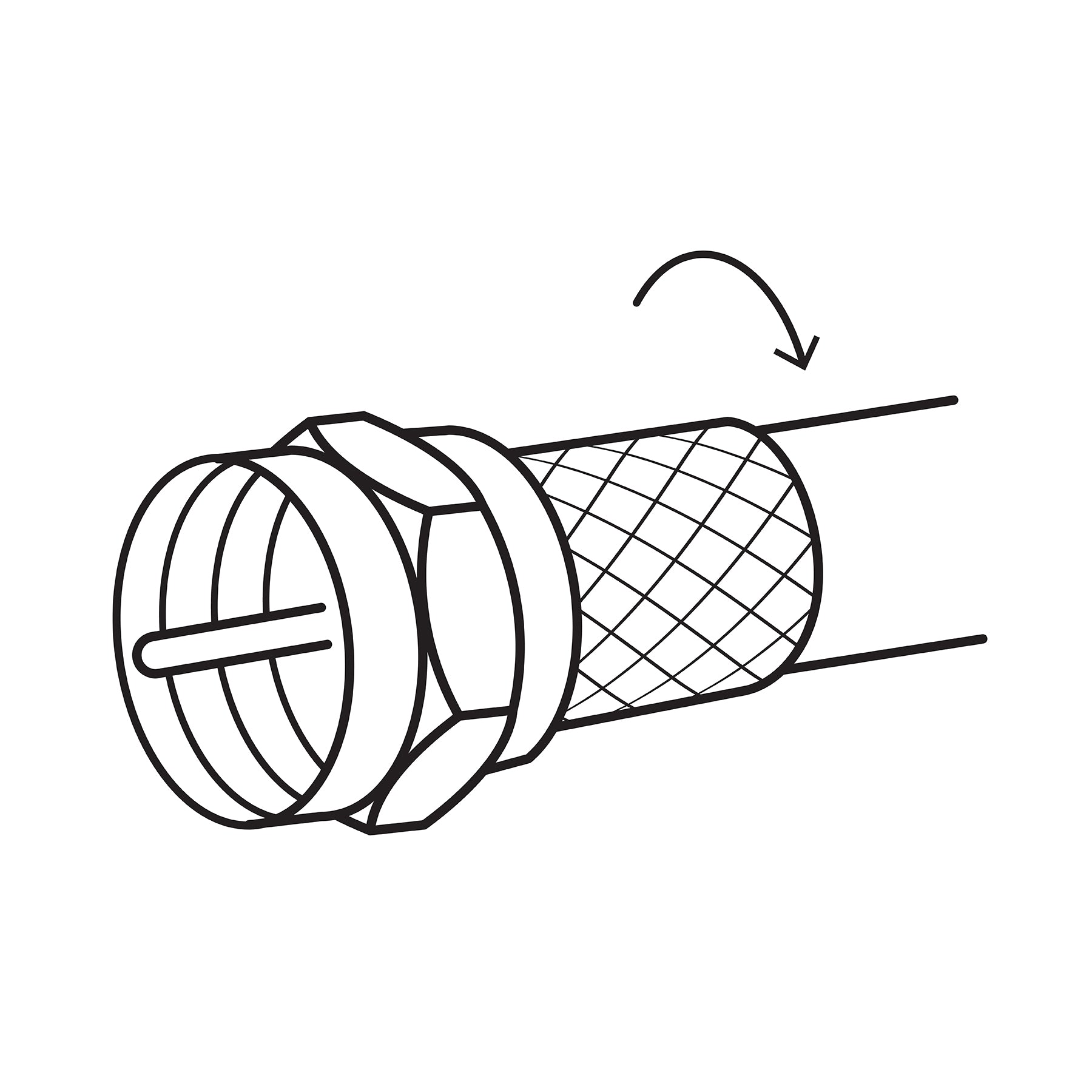 Conector coaxial RG 59 de enroscar,bolsa 4 pzas