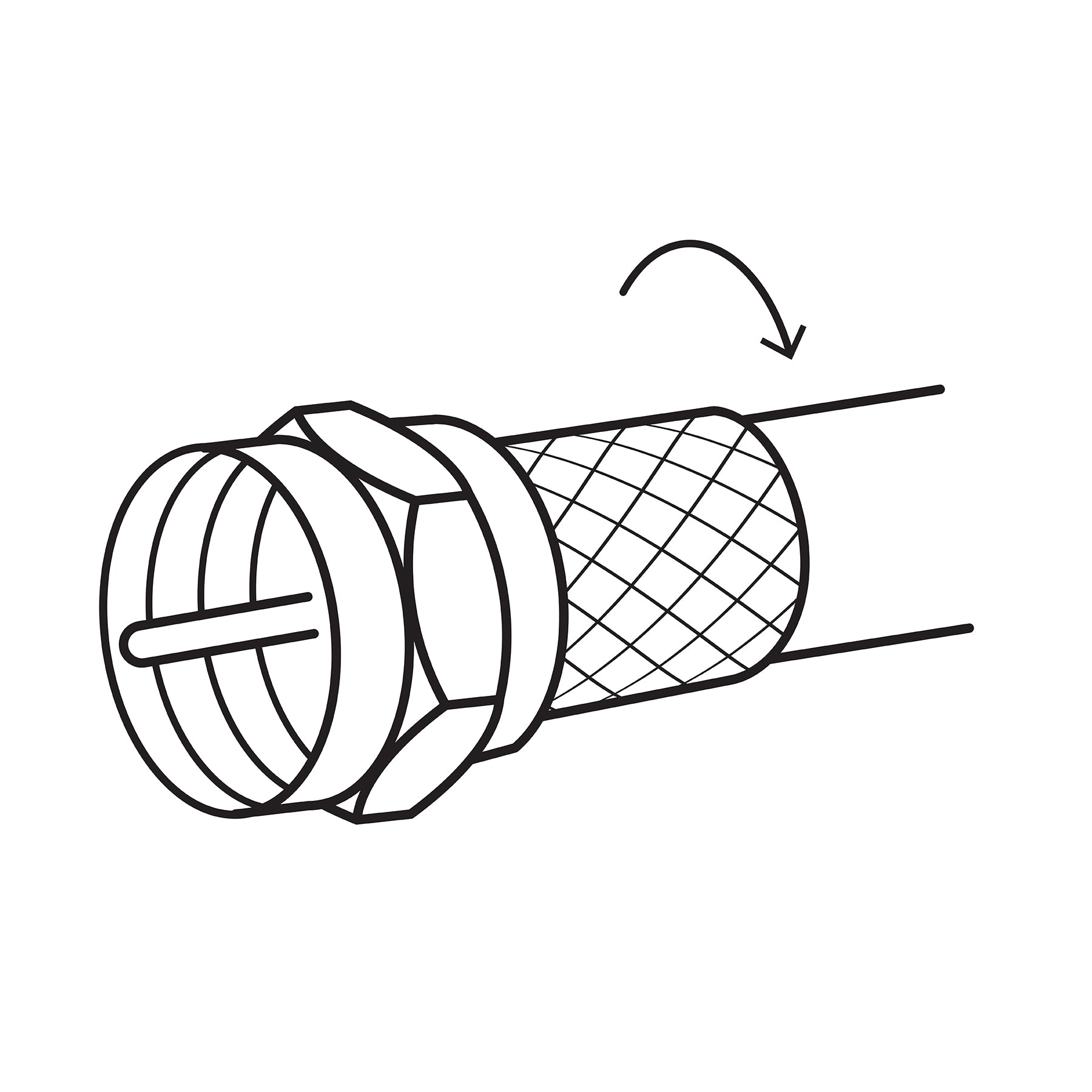 Conector coaxial RG 6 de enroscar,bolsa 4 pzas