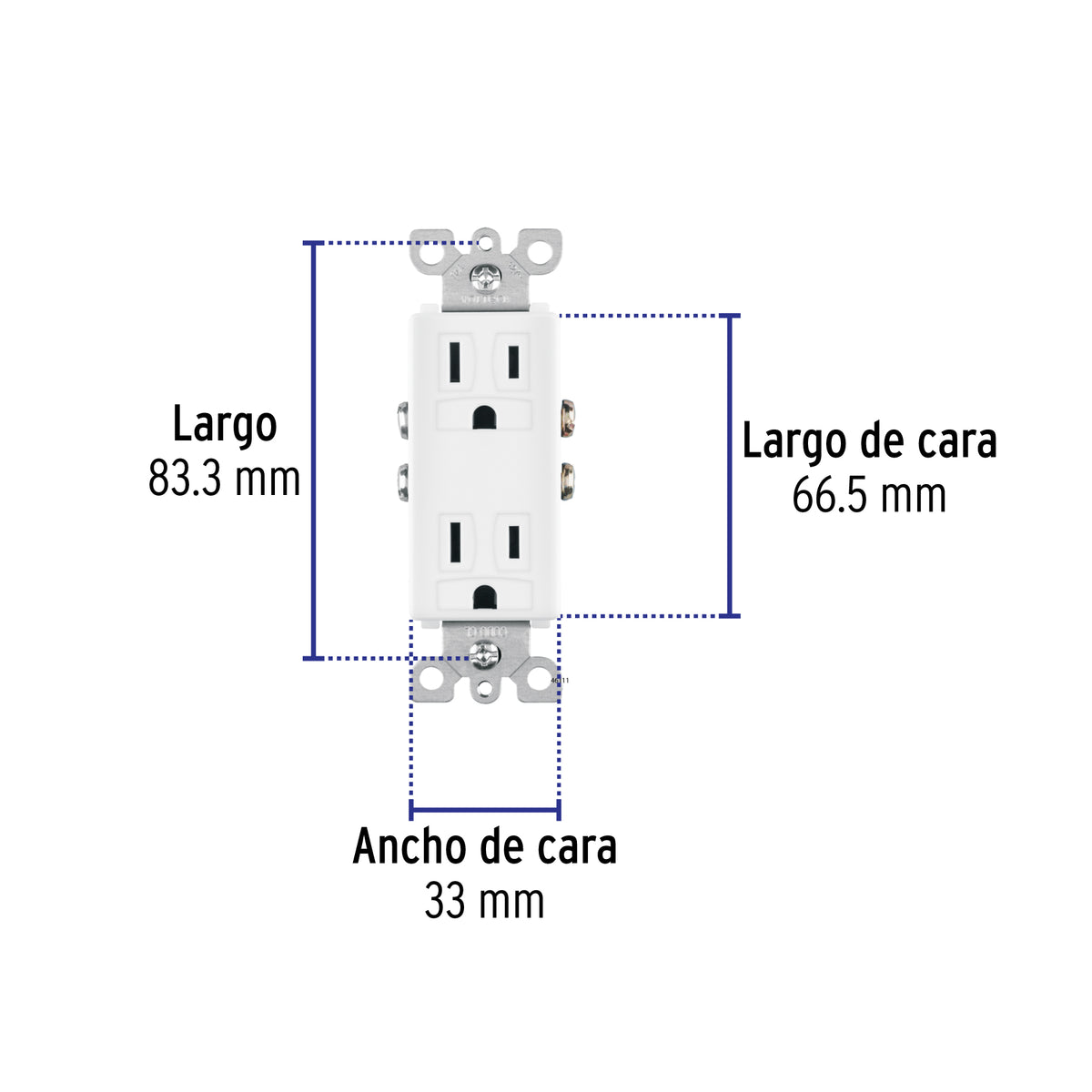 Contacto dúplex, 2 polos + tierra, línea Classic