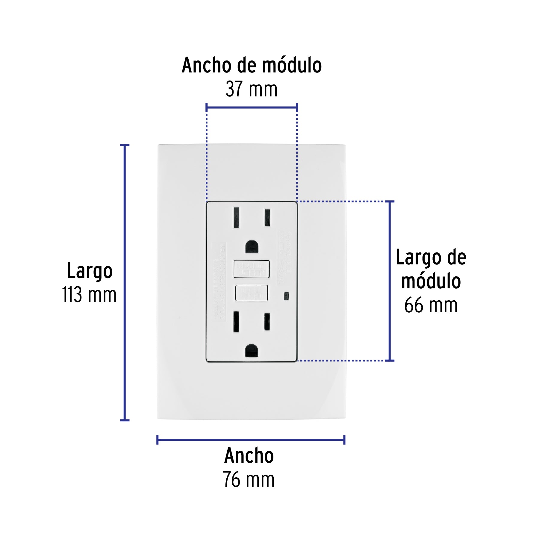 Contacto dúplex falla a tierra GFCI (ICFT), Oslo
