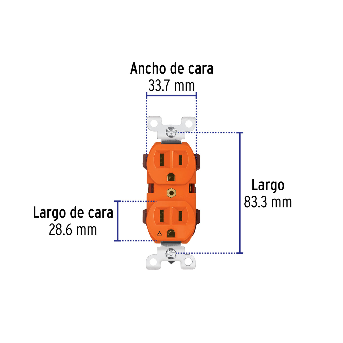 Contacto tierra aislada, línea standard