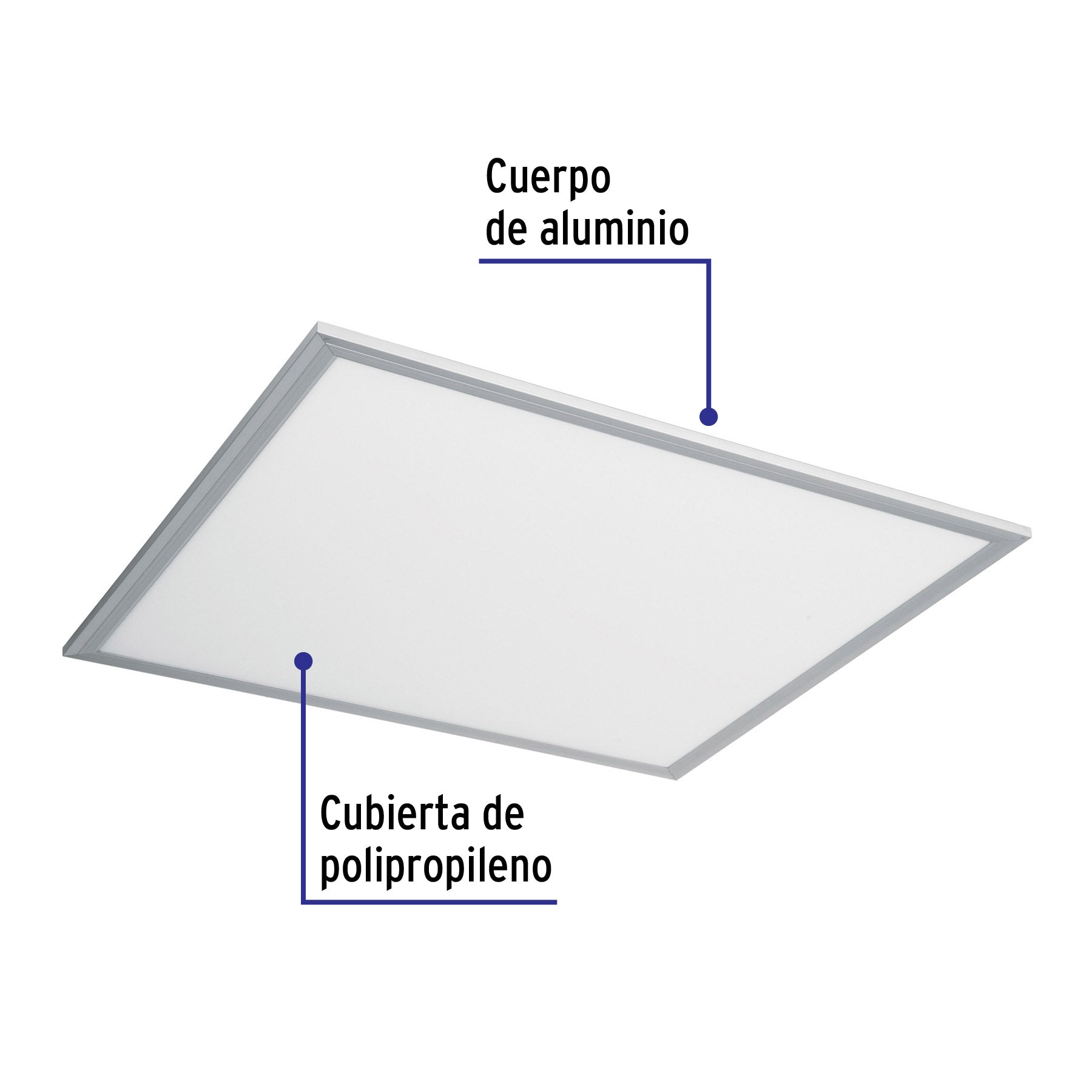 Panel colgante, 60X60 CM, 45W, 6500K, LED