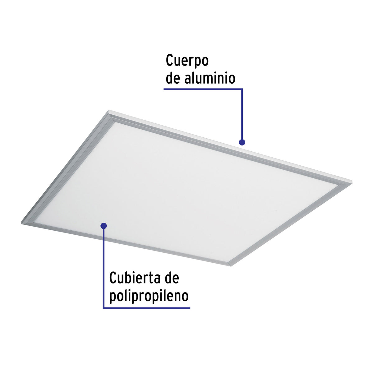Panel colgante, 60X60 CM, 45W, 6500K, LED