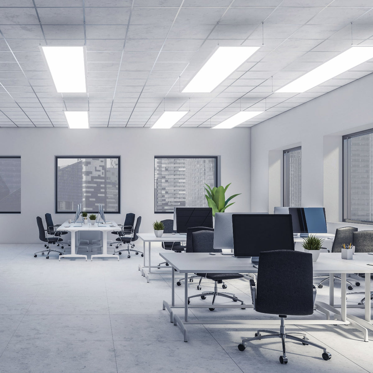Panel colgante, 30X120 CM, 45W, 6500K, LED