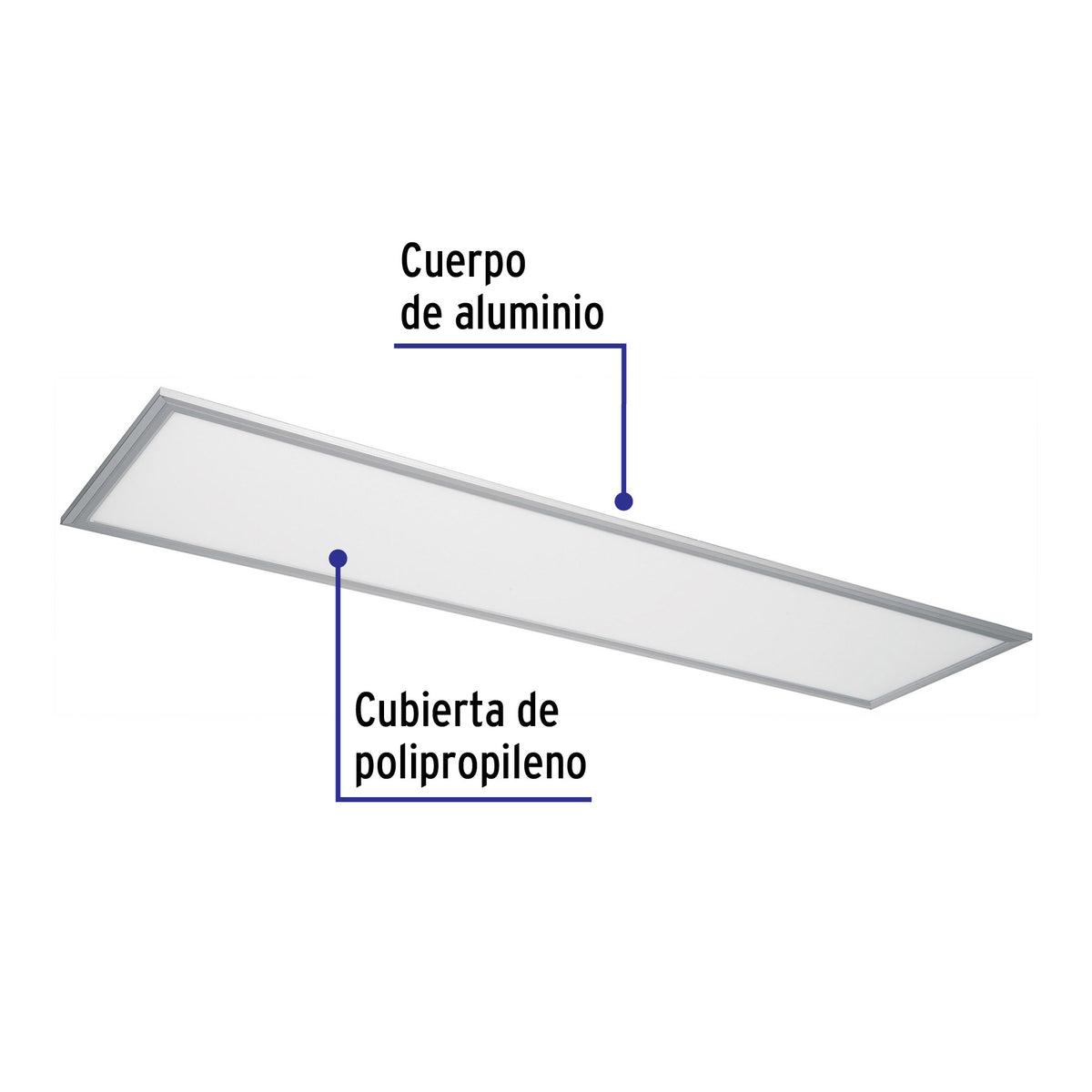 Panel colgante, 30X120 CM, 45W, 6500K, LED
