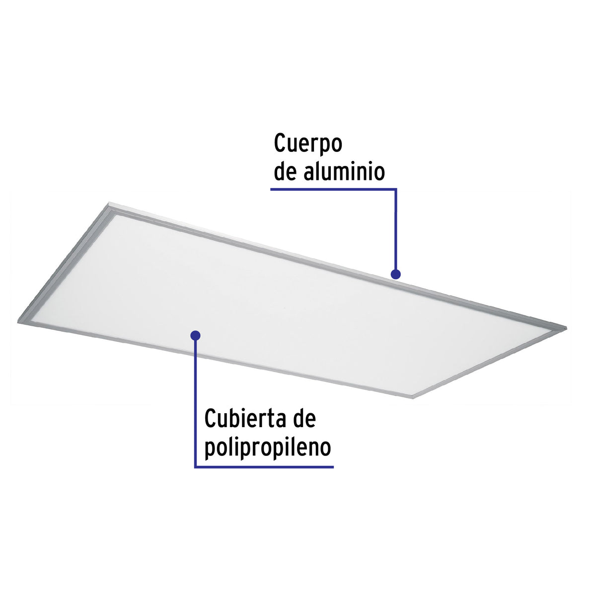 Panel colgante, 60X120 CM, 80W, 6500K, LED