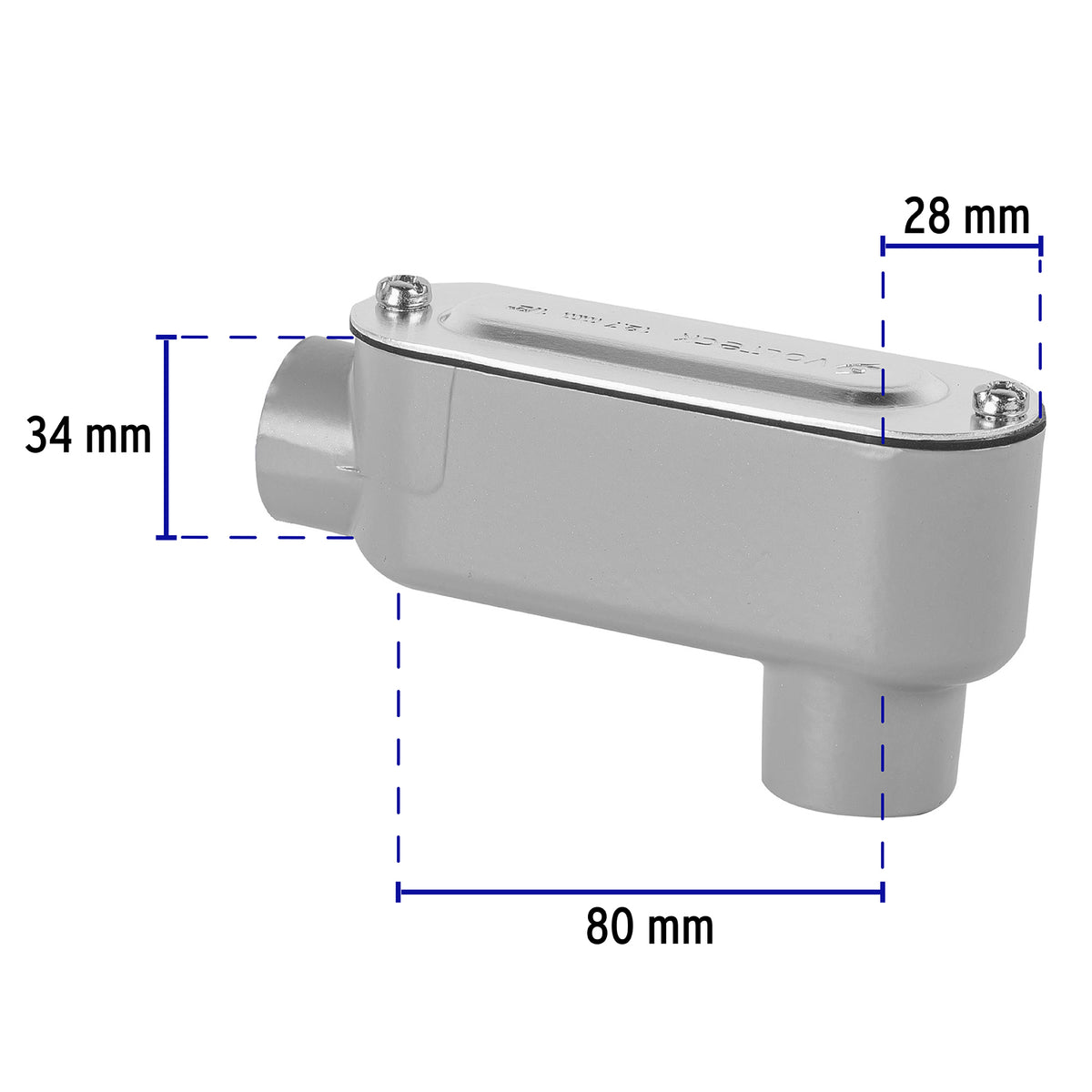 Condulet 1/2" conexión tipo LB, Volteck