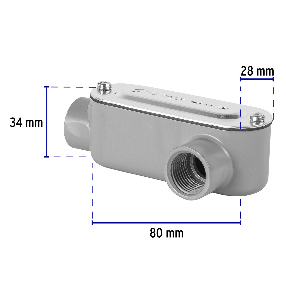 Condulet 1/2" conexión tipo LL, Volteck