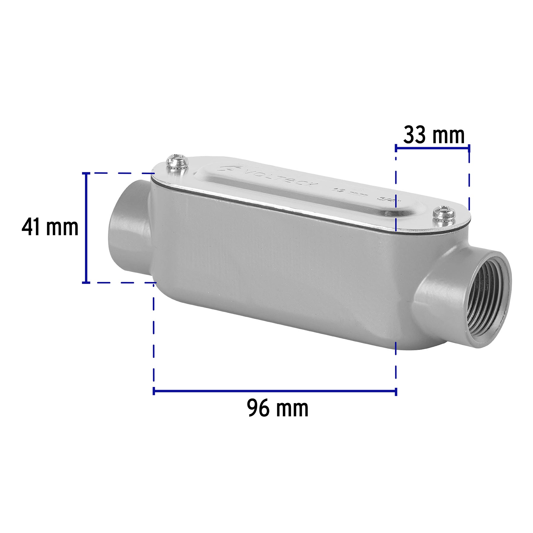 Condulet 3/4" conexión tipo C, Volteck