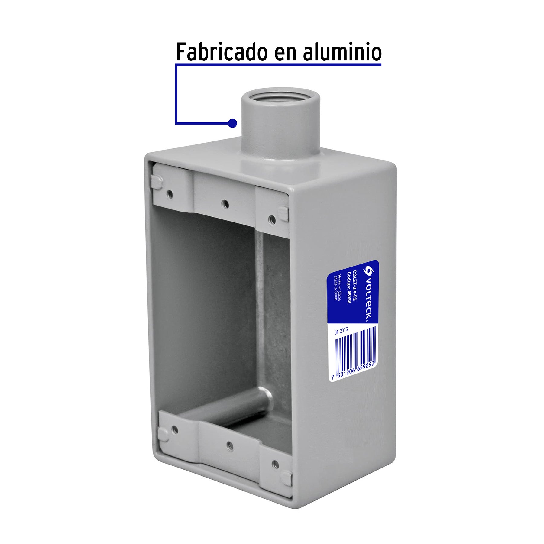 Condulet 3/4" conexión tipo FS, Volteck