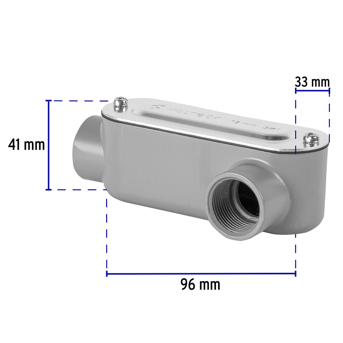 Condulet 3/4" conexión tipo LL, Volteck