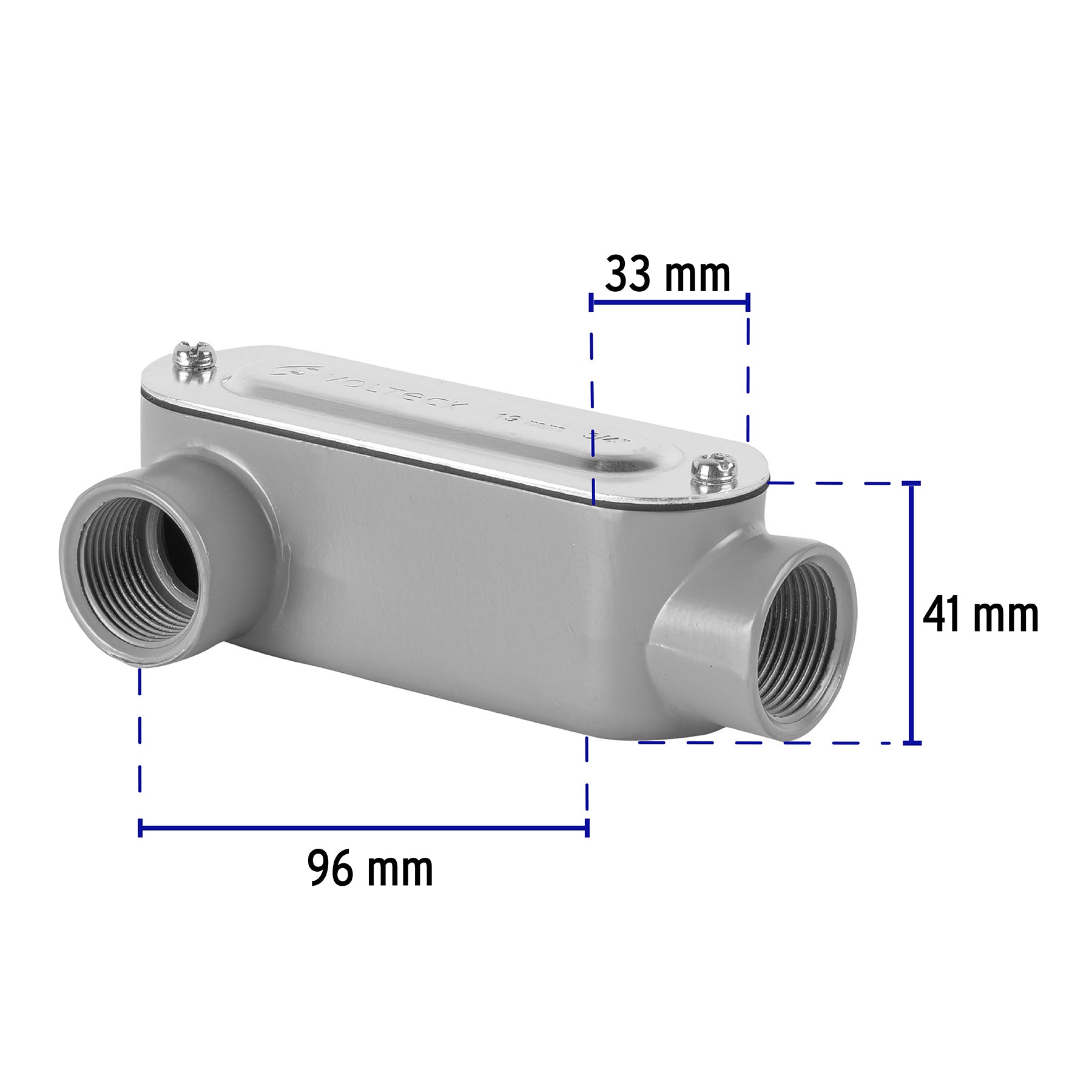 Condulet 3/4" conexión tipo LR, Volteck
