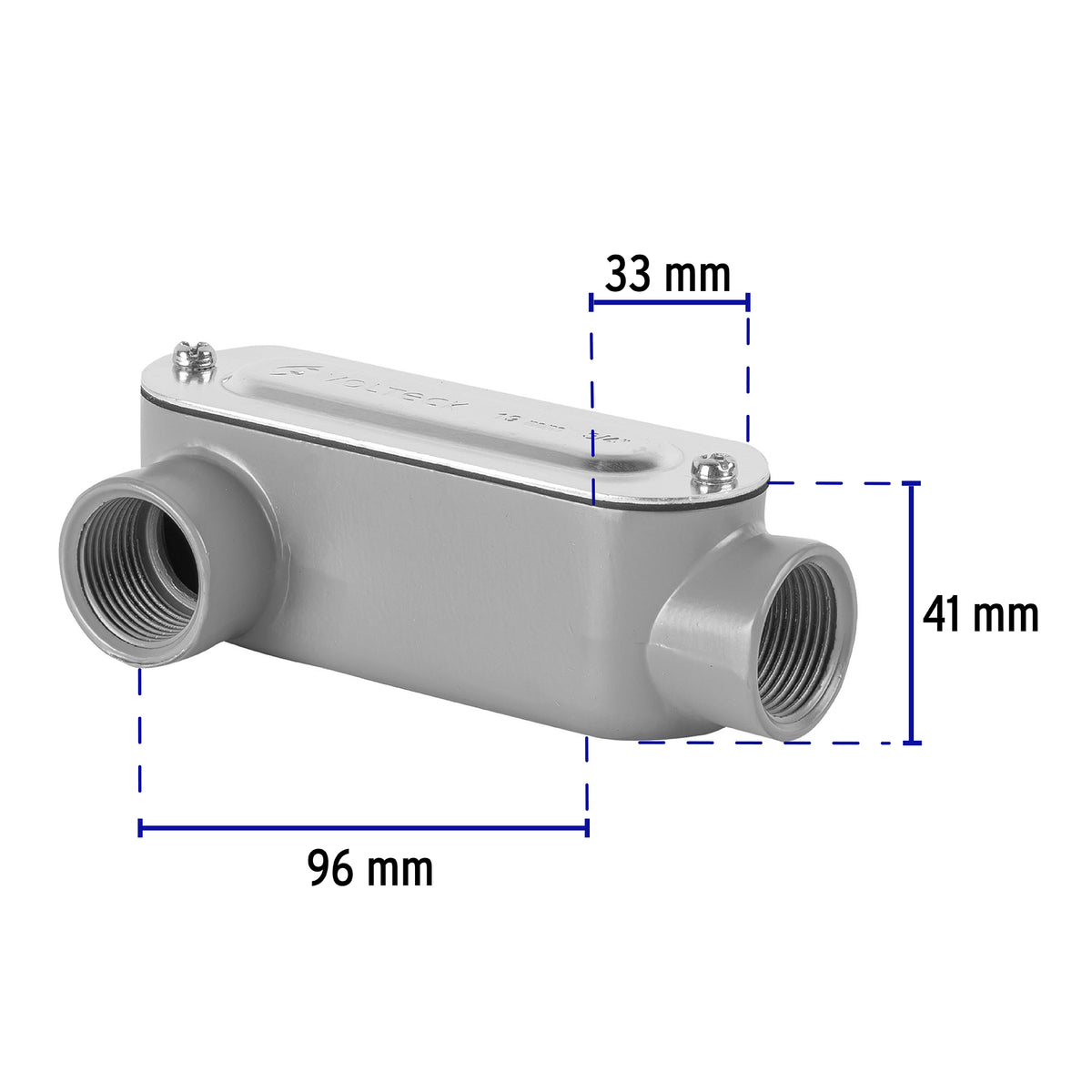 Condulet 3/4" conexión tipo LR, Volteck