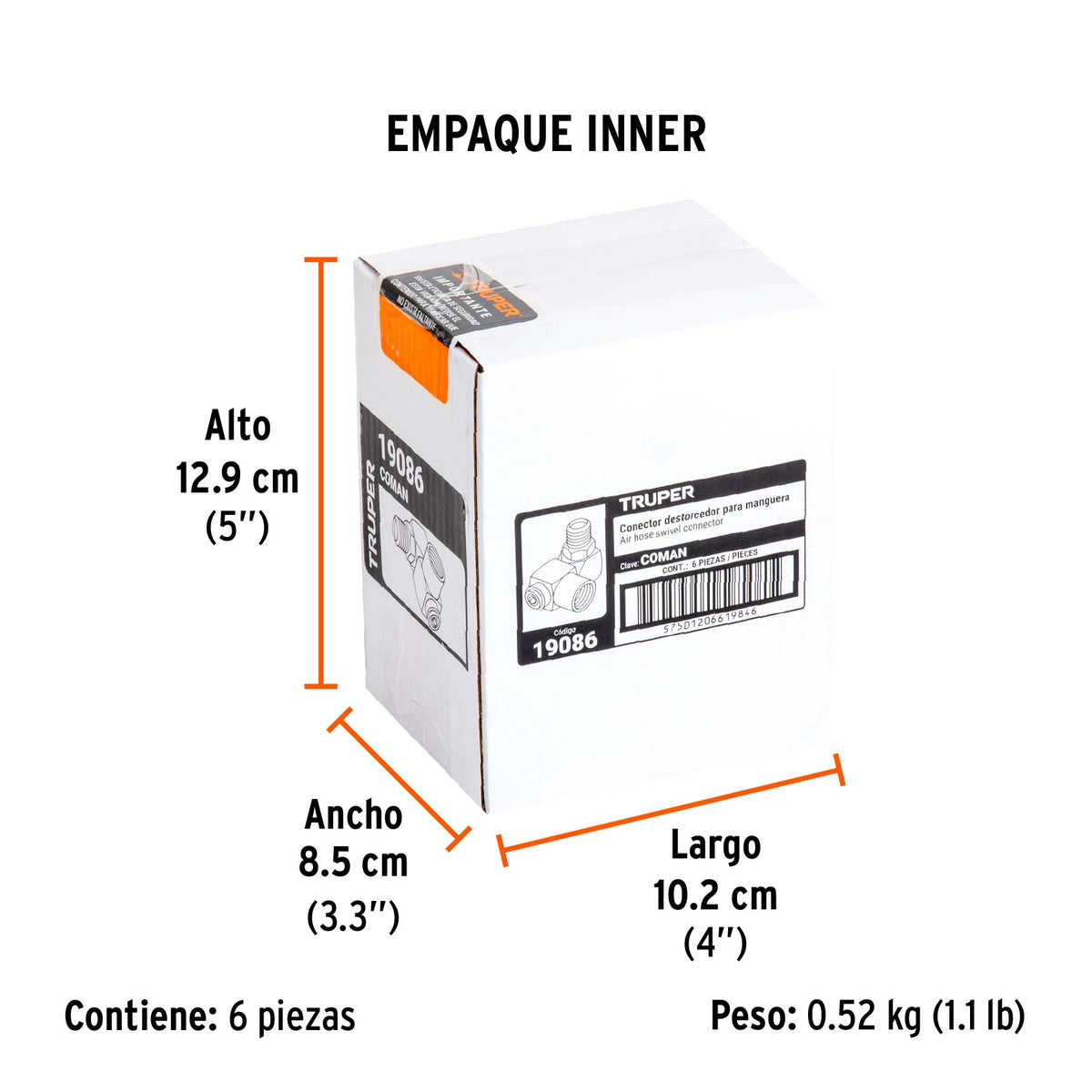 Destorcedor de aluminio, cuerda 1/4 NPT