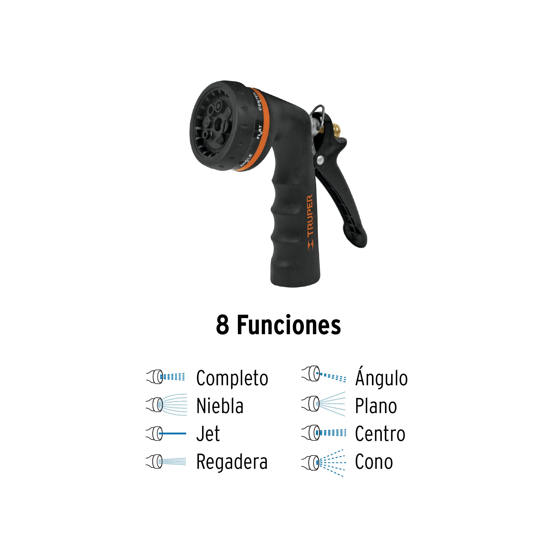 Combo de manguera MAN-20X1/2X y pistola PR-208, 20 m
