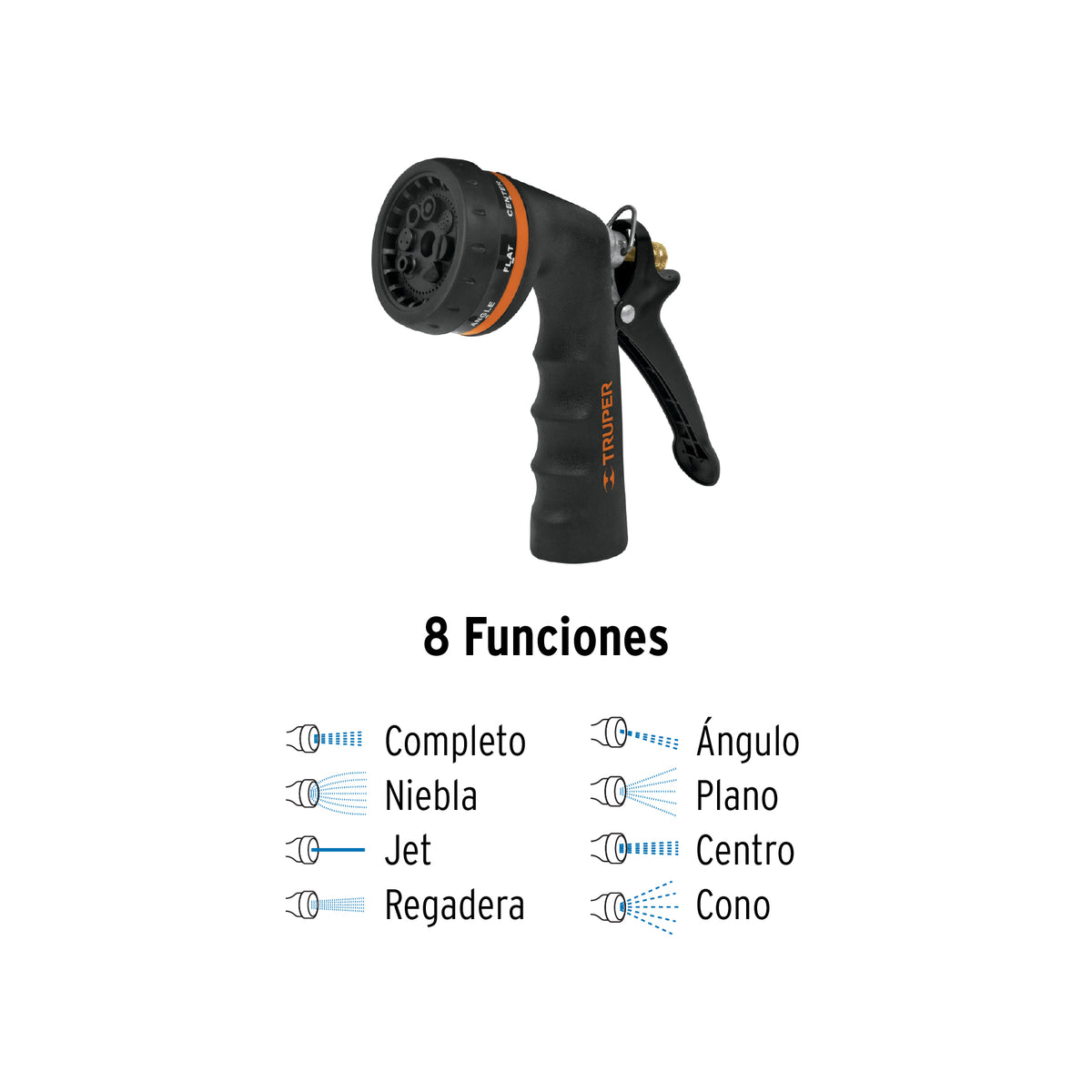 Combo de manguera MAN-20X1/2X y pistola PR-208, 20 m