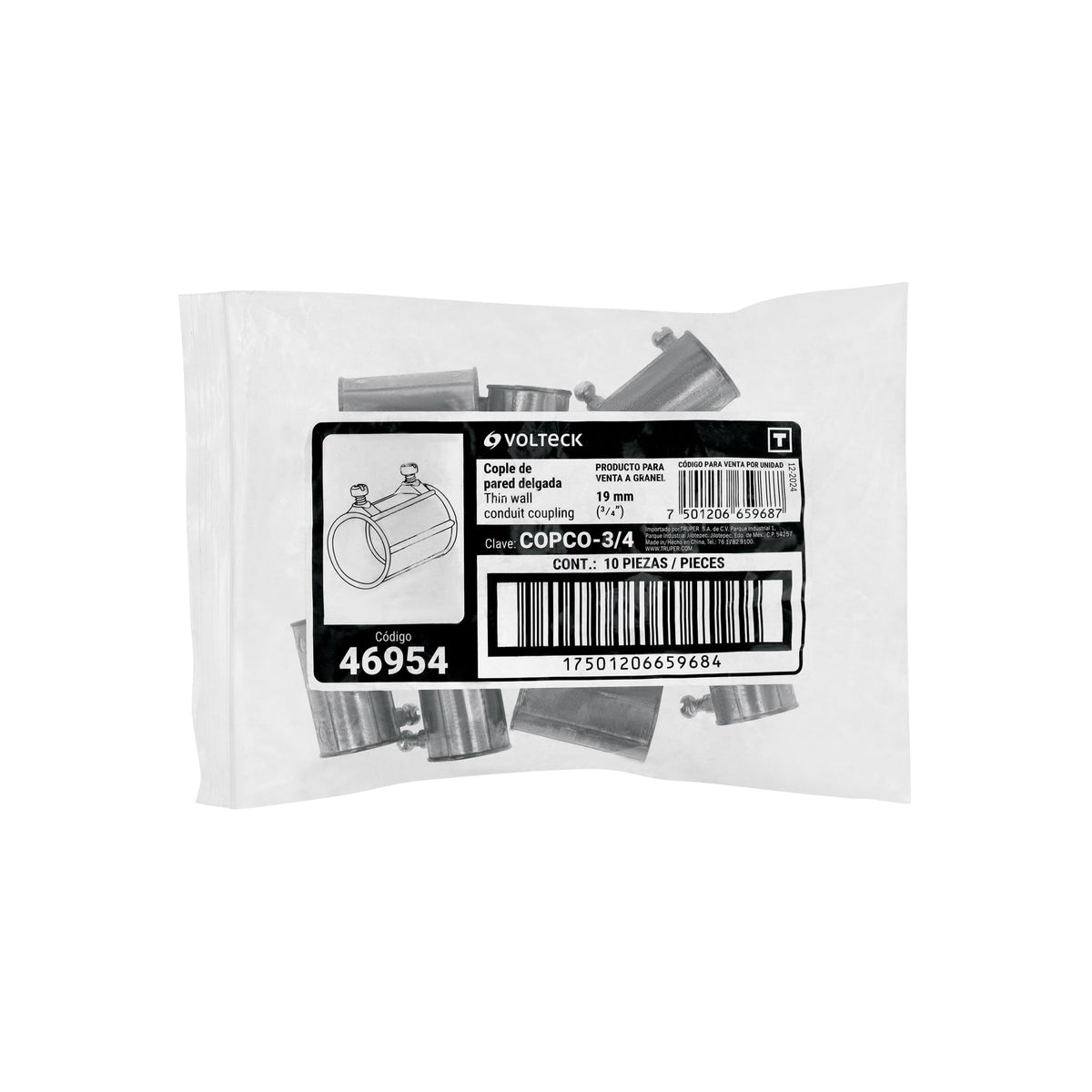 Cople conduit 3/4", Volteck